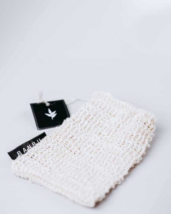 Marca: BANBU. Imagen: Saquito_de_sisal_packaging.jpg. Saquito de Sisal Exfoliante