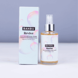 Imagen: 29_Tonico_facial_revive_pakaging.png. Tónico para Pieles Secas y Sensibles REVIVE. 100ml. Marca: BANBU. Imagen: Tonico_facial_revive_pakaging.png. Tónico para Pieles Secas y Sensibles REVIVE. 100ml.