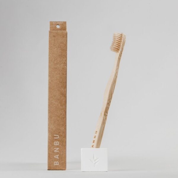 Marca: BANBU. Imagen: cepillo_de_dientes_medias_madera.jpg. Cepillo de Dientes de Madera Cerdas Medias