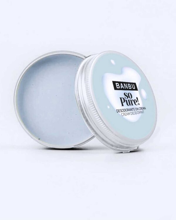 Marca: BANBU. Imagen: desodorante_en_crema_so_pure_packaging.jpg. Desodorante Crema ECO SO PURE. 50ml.
