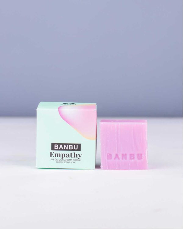 Marca: BANBU. Imagen: jabon_de_ducha_empathy_packaging.jpg. Jabón de Ducha Sólido ECO Floral EMPATHY. 100gr.