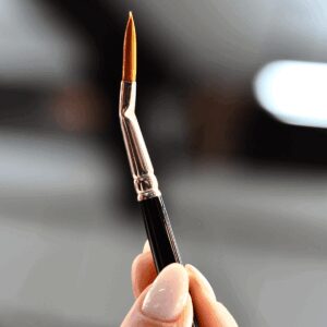 Marca: HARPO H.R.P.. Imagen: pincel-sintetico-punta-curvada-foto.jpg. Pincel Sintético Punta Curvada