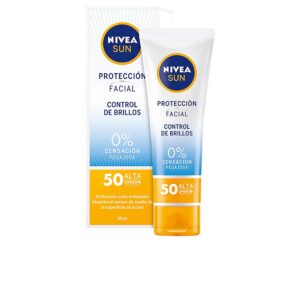 Marca: NIVEA. Imagen: 100132.jpg. SUN FACIAL control de brillos SPF50 50 ml