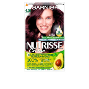 Marca: GARNIER. Imagen: 106739.jpg. GARNIER. NUTRISSE CREME coloración permanente 100% cobertura #4.26-violín 3 u