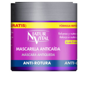 Marca: NATUR VITAL. Imagen: 107255.jpg. NATUR VITAL. MASCARILLA ANTICAÍDA tratamiento capilar antirotura 500 ml