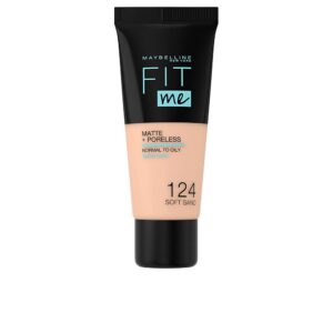 Marca: MAYBELLINE. Imagen: 107732.jpg. MAYBELLINE. FIT ME MATTE+PORELESS foundation #124-soft sand