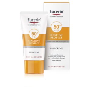 Marca: EUCERIN. Imagen: 112347.jpg. SUN SENSITIVE PROTECT cream dry skin SPF50+ 50 ml