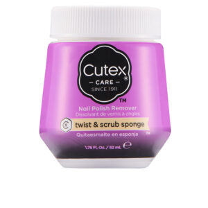 Marca: CUTEX. Imagen: 113067.jpg. CUTEX SPONGE POLISH REMOVER twist & scrub 52 ml