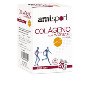 Marca: AMLSPORT. Imagen: 124304.jpg. AMLSPORT. COLÁGENO CON MAGNESIO + VIT.C sabor fresa 20 sticks