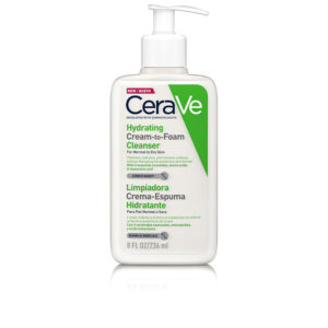 Marca: CERAVE. Imagen: 154582.jpg. CERAVE. HYDRATING CREAM-TO-FOAM cleanser for normal to dry skin 236 ml
