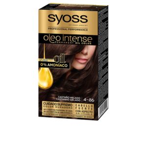 Marca: SYOSS. Imagen: 155602.jpg. SYOSS. OLEO INTENSE tinte sin amoniaco #4.86-castaño helado 5 pz