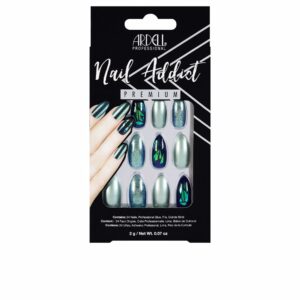 Marca: ARDELL. Imagen: 163545.jpg. ARDELL. NAIL ADDICT green glitter chrome 1 u