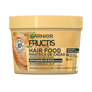 Marca: GARNIER. Imagen: 166701.jpg. GARNIER. FRUCTIS HAIR FOOD MANTECA CACAO mascarilla rizos nutridos 390 ml