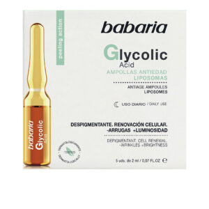 Marca: BABARIA. Imagen: 169057.jpg. BABARIA. GLYCOLIC ACID renovación celular ampollas 5 x 2 ml