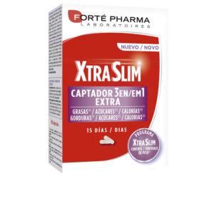 Marca: FORTÉ PHARMA. Imagen: 173249.jpg. FORTÉ PHARMA. XTRASLIM CAPTADOR 3 en 1 extra 60 cápsulas