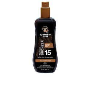 Marca: AUSTRALIAN GOLD. Imagen: 173375.jpg. SUNSCREEN SPF15 spray gel with instant bronzer 237 ml