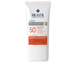 Marca: RILASTIL. Imagen: 173648.jpg. SUN SYSTEM d-clar crema unificante SPF50+ #light 40 ml