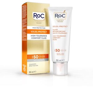 Marca: ROC. Imagen: 173879.jpg. PROTECCIÓN SOLAR alta tolerancia SPF50 50 ml