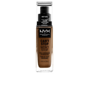 Marca: NYX PROFESSIONAL MAKE UP. Imagen: 173939.jpg. NYX PROFESSIONAL MAKE UP. CAN'T STOP WON'T STOP full coverage foundation #deep sable