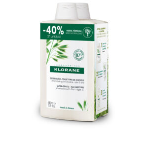 Marca: KLORANE. Imagen: 178515.jpg. KLORANE. A LA LECHE DE AVENA champú extrasuave duo 2 x 400 ml