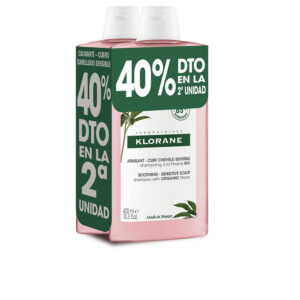 Marca: KLORANE. Imagen: 183388.jpg. KLORANE. A LA PEONÍA BIO champú calmante duo 2 x 400 ml