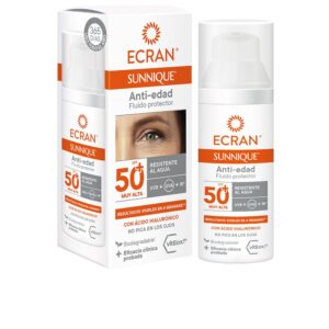 Marca: ECRAN. Imagen: 183562.jpg. ECRAN SUNNIQUE anti-edad facial SPF50+ 50 ml