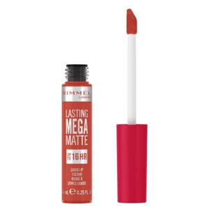 Marca: RIMMEL LONDON. Imagen: 185294.jpg. RIMMEL LONDON. LASTING MEGA MATTE liquid lip colour #920-scarlet flames 7,4 ml