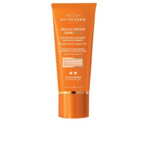 Marca: INSTITUT ESTHEDERM. Imagen: 185796.jpg. BRONZ REPAIR SUNKISSED crema facial antiarrugas sol moderado #Dorado natural 50 ml