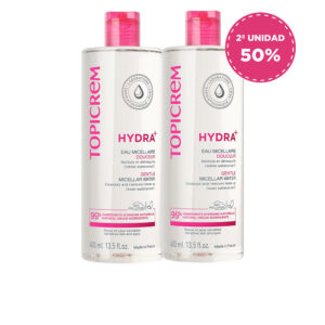 Marca: TOPICREM. Imagen: 186936.jpg. TOPICREM. HYDRA+ AGUA MICELAR SUAVE PACK 2 x 400 ml