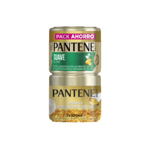 Marca: PANTENE. Imagen: 187991.jpg. PANTENE SUAVE Y LISO MASCARILLA LOTE 2 x 300 ml