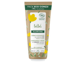 Marca: KLORANE. Imagen: 189023.jpg. KLORANE. BÉBÉ BIO crema hidratante packaging eco 200 ml