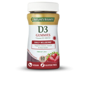 Marca: NATURE'S BOUNTY. Imagen: 189089.jpg. NATURE'S BOUNTY. VITAMINA D3 1000 UI 60 gummies