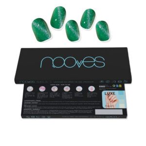 Marca: NOOVES. Imagen: 193418.jpg. NOOVES. LÁMINAS DE UÑAS DE GEL jade glass premium glam #cat eye verde 20 u