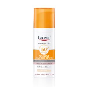 Marca: EUCERIN. Imagen: 193827.jpg. SUN PROTECTION pigment control gel-crema color SPF50+ #light 50 ml