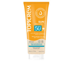 Marca: TOPICREM. Imagen: 194388.jpg. SUN PROTECT leche solar hidratante SPF50+ 200 ml