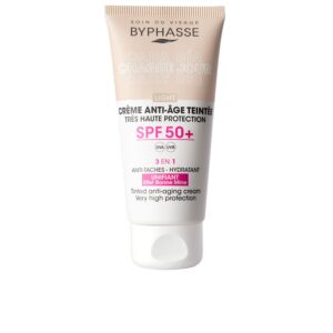 Marca: BYPHASSE. Imagen: 197363.jpg. CREMA FACIAL antiedad con color SPF50+ #light 50 ml