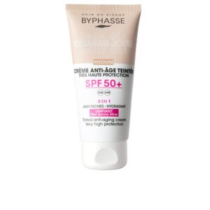 Marca: BYPHASSE. Imagen: 197364.jpg. CREMA FACIAL antiedad con color SPF50+ #medium 50 ml