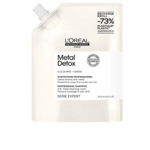 Marca: L'ORÉAL PROFESSIONNEL PARIS. Imagen: 200992.jpg. L'ORÉAL PROFESSIONNEL PARIS. METAL DETOX Champú para Cabello dañado recarga 500 ml