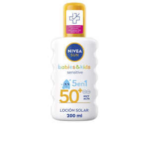 Marca: NIVEA. Imagen: 206871.jpg. SUN BABIES&KIDS loción solar 5 en 1 SPF50+ 200 ml