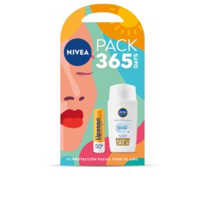 Marca: NIVEA. Imagen: 206878.jpg. SUN FLUIDO INVISIBLE DIARIO SPF50 + LIPOSAN SPF50 PACK 2 pz