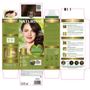 Marca: NATURTINT. Imagen: 208581.jpg. NATURTINT tinte sin amoniaco #4W-Castaño Oscuro Radiante 170 ml