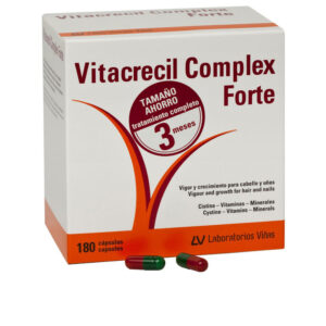 Marca: VITACRECIL COMPLEX. Imagen: 209040.jpg. VITACRECIL COMPLEX FORTE cabello y uñas cápsulas 180 u
