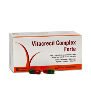 Marca: VITACRECIL COMPLEX. Imagen: 209041.jpg. VITACRECIL COMPLEX FORTE cabello y uñas cápsulas 60 u