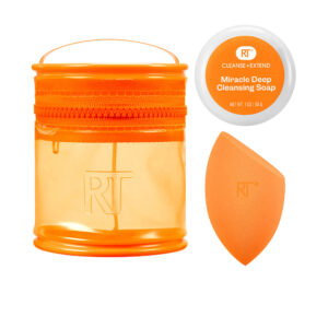 Marca: REAL TECHNIQUES. Imagen: 209496.jpg. REAL TECHNIQUES. MIRACLE BLEND + CLEANSE ESTUCHE 3 pz