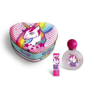 Marca: LORENAY. Imagen: 212686.jpg. LORENAY. UNICORN CORAZÓN ESTUCHE METAL LOTE 4 pz