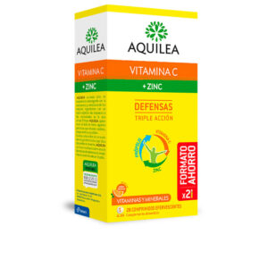 Marca: AQUILEA. Imagen: 50013287.jpg. AQUILEA. Pack Ahorro Vitamina C + Zinc 28 Comprimidos