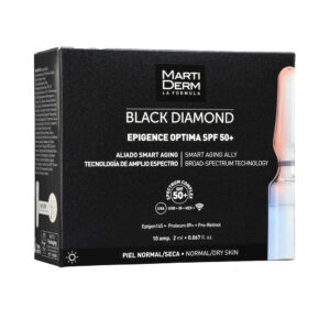 Marca: MARTIDERM. Imagen: 50014615.jpg. MARTIDERM. BLACK DIAMOND EPIGENCE OPTIMA ampollas para piel normal-seca SPF50+ 10 x 2 ml
