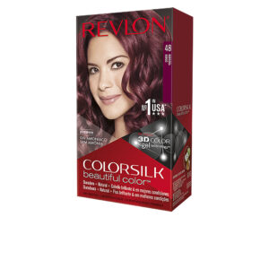 Marca: REVLON MASS MARKET. Imagen: 74202.jpg. REVLON MASS MARKET. COLORSILK tinte #48-borgoña 1 u