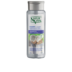 Marca: NATUR VITAL. Imagen: 79558.jpg. NATUR VITAL. CHAMPÚ SILVER cabello blanco y gris 300 ml
