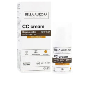 Marca: BELLA AURORA. Imagen: 90281.jpg. BELLA AURORA. CC CREAM anti-manchas SPF50+ #tono medio